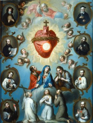 The Heart of Jesus by Juan Patricio Morlete Ruiz Oil Painting