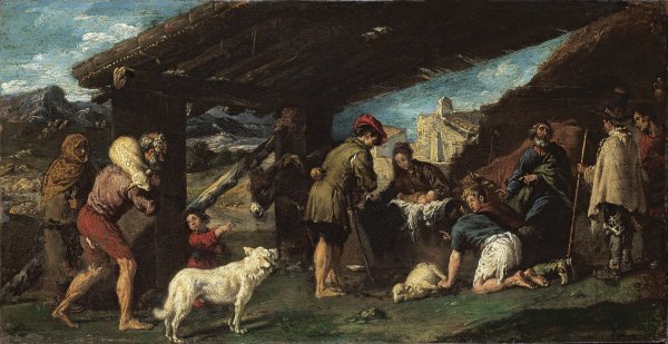 The Adoration of the Shepherds  by Juan Ribalta - Hand-Painted Oil Painting Reproduction