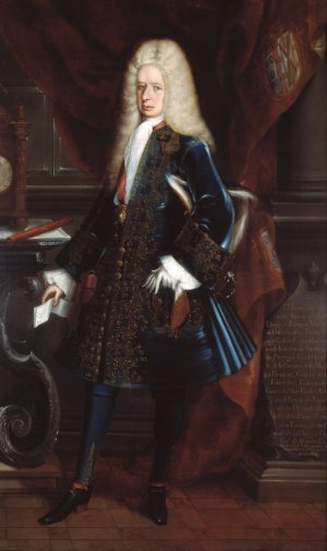 Portrait of the Viceroy, the Duke of Linares by Juan Rodriguez Juarez Oil Painting