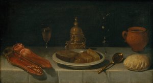 Still Life and Laid Table by Juan Van Der Hamen Y Leon Oil Painting