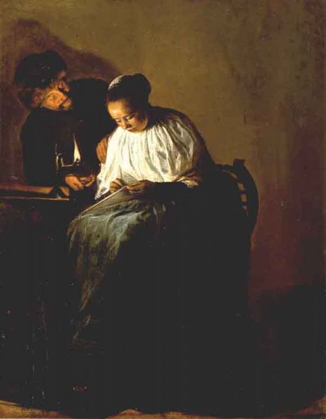 Main Product Photo of The Proposition Painting by Judith Leyster