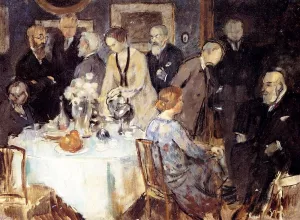 Main Product Photo of Figures In An Interior Painting by Jules Alexander Grun