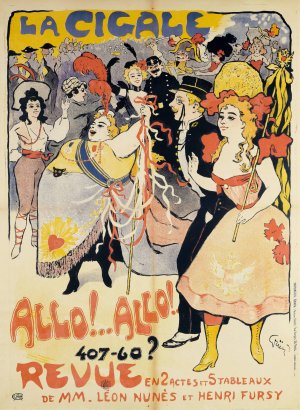 Allo! Allo! by Jules-Alexandre Grun Oil Painting
