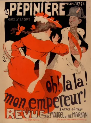 Oh! la la! mon empereur by Jules-Alexandre Grun Oil Painting