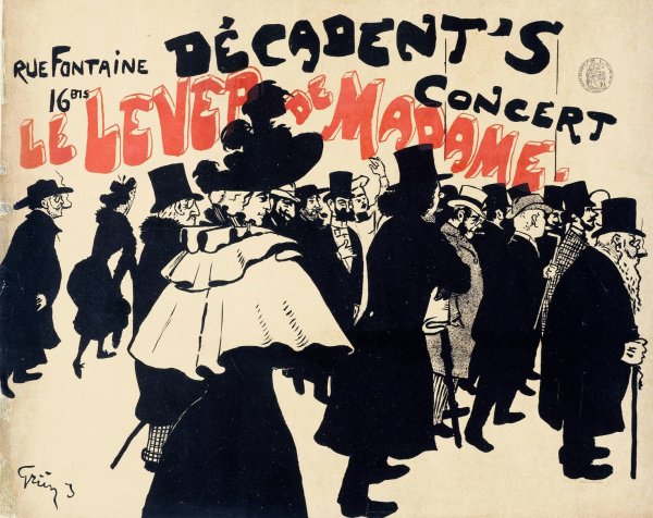 Main Product Photo of Rue Fontaine,16 Bis,Decadent's Concert Le Lever De Madame  Painting by Jules-Alexandre Grun