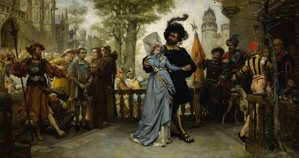 Le Droit Du Seigneur  by Jules-Arsene Garnier - Hand-Painted Oil Painting Reproduction