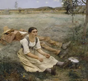 Hay Making by Jules Bastien-Lepage Oil Painting