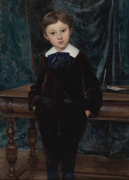 Main Product Photo of Le Petit Lord Painting by Jules Bastien-Lepage