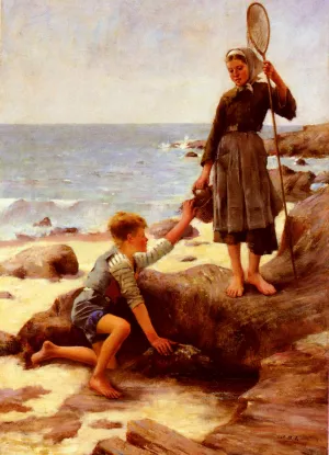 Les Enfants Pecheurs by Jules Bastien-Lepage Oil Painting