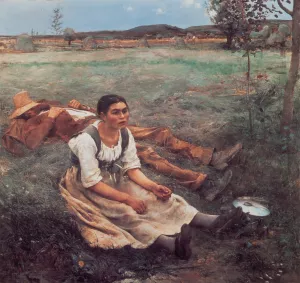 Les Foins by Jules Bastien-Lepage Oil Painting