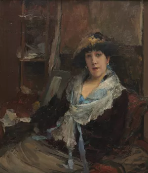 Marie Samary of the Odeon Theater by Jules Bastien-Lepage Oil Painting