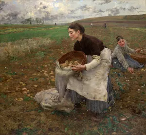 October by Jules Bastien-Lepage Oil Painting