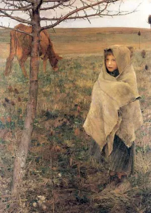 Pauvre Fauvette by Jules Bastien-Lepage - Oil Painting Reproduction