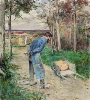 The Acorn and the Pumpkin by Jules Bastien-Lepage Oil Painting