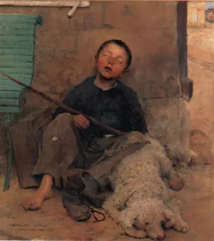The Blind Beggar painting by Jules Bastien-Lepage