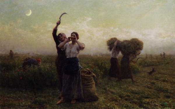 Main Product Photo of Evening Call Painting by Jules Breton
