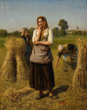 La Glaneuse by Jules Breton Oil Painting