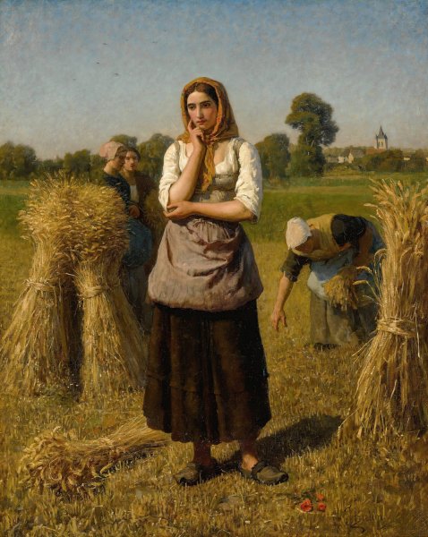 La Glaneuse by Jules Breton - Hand-Painted Oil Painting Reproduction