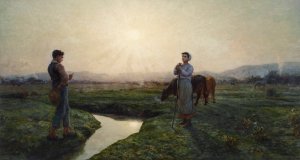 Le matin by Jules Breton Oil Painting