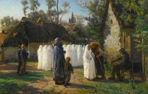 Les Communiantes by Jules Breton Oil Painting