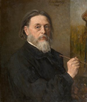 Self Portrait by Jules Breton Oil Painting