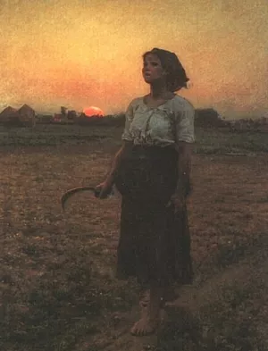 The Song of the Lark by Jules Breton - Oil Painting Reproduction