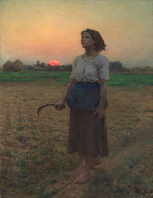 The Song of the Lark by Jules Breton Oil Painting