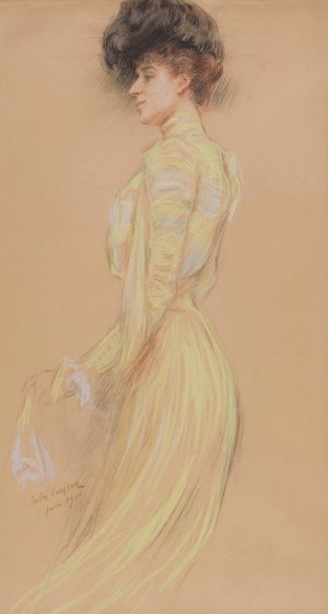 Portrait de Berthe Cerny by Jules Cayron Oil Painting