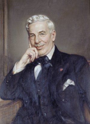 Portrait de Maurice Donnay by Jules Cayron Oil Painting