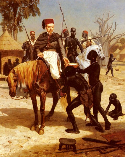 Main Product Photo of An Exotic Visitor Painting by Jules Didier