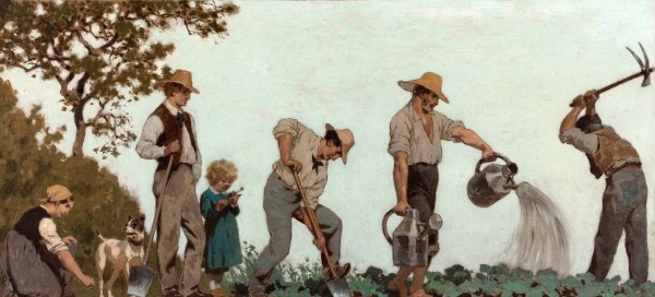 Main Product Photo of L'horticulture  Painting by Jules Didier