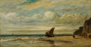 Marine by Jules Dupre Oil Painting