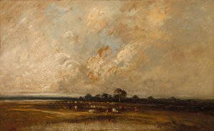 Marshland Oil painting by Jules Dupre
