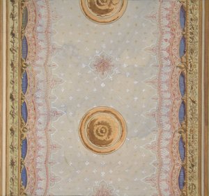 A design for the painted decoration of a ceiling or walls Oil painting by Jules-Edmond-Charles Lachaise