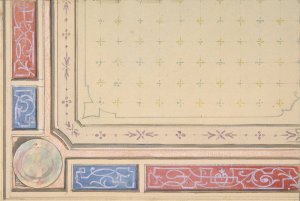 Design for a ceiling by Jules-Edmond-Charles Lachaise Oil Painting