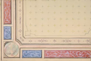 Design for a ceiling by Jules-Edmond-Charles Lachaise Oil Painting
