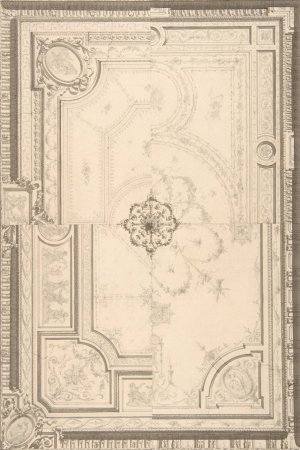 Design for a ceiling by Jules-Edmond-Charles Lachaise Oil Painting