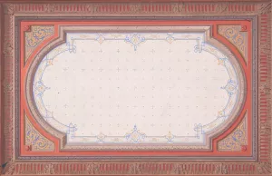 Design for a ceiling by Jules-Edmond-Charles Lachaise Oil Painting