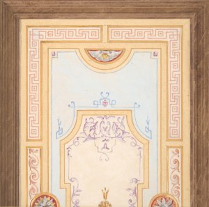 Design for a ceiling by Jules-Edmond-Charles Lachaise Oil Painting