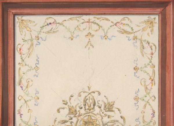 Design for a ceiling  by Jules-Edmond-Charles Lachaise - Hand-Painted Oil Painting Reproduction