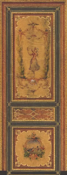 Design for a decorated door by Jules-Edmond-Charles Lachaise Oil Painting