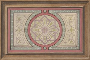 Design for a framed panel with painted decoration by Jules-Edmond-Charles Lachaise Oil Painting