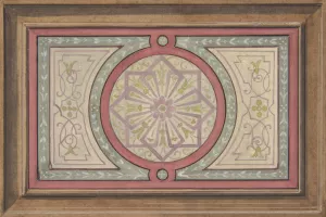 Design for a framed panel with painted decoration by Jules-Edmond-Charles Lachaise Oil Painting