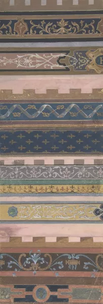 Design for Ceiling at Fontainebleau Oil painting by Jules-Edmond-Charles Lachaise