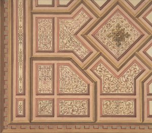 Design for Ceiling, Chateau de Cange by Jules-Edmond-Charles Lachaise Oil Painting