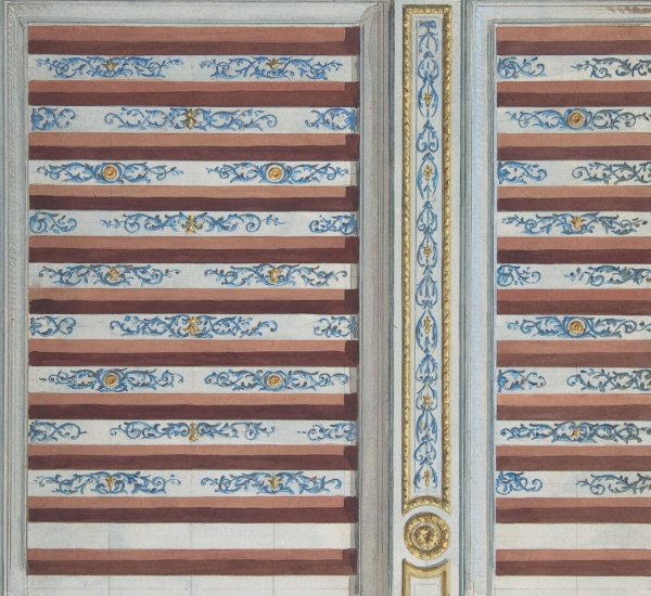 Design for Ceiling, Chateau de St. Aubin  by Jules-Edmond-Charles Lachaise - Hand-Painted Oil Painting Reproduction