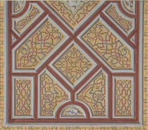 Design for Ceiling Decoration in the Hotel de Pless, Berlin by Jules-Edmond-Charles Lachaise Oil Painting