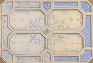 Design for Ceiling, Hotel Hope by Jules-Edmond-Charles Lachaise Oil Painting