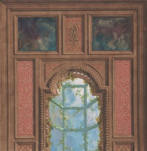 Design for Coffered Ceiling by Jules-Edmond-Charles Lachaise Oil Painting