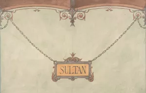 Design for Decorated 'Sultan'Plaque for Stable Wall, Hotel Candamo Oil painting by Jules-Edmond-Charles Lachaise